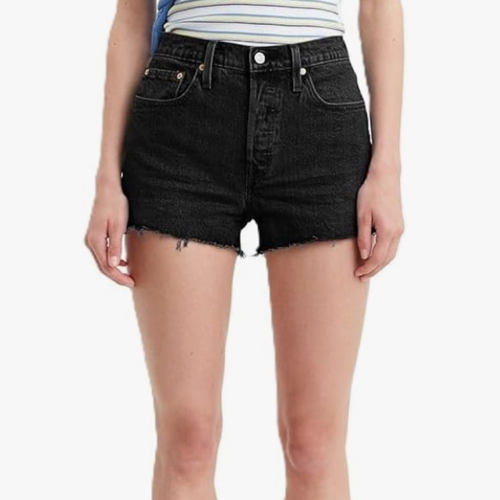 Levi 501 high waisted shorts